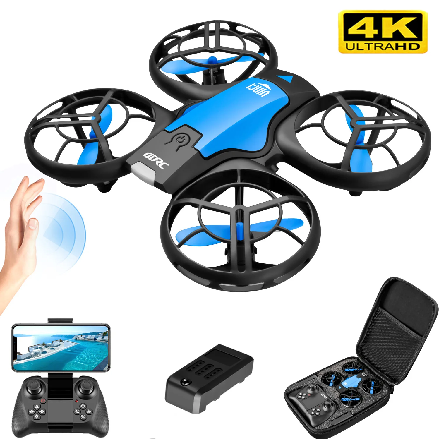 Nouveau mini drone V8 4K profe - Drone Battery Case avis et prix