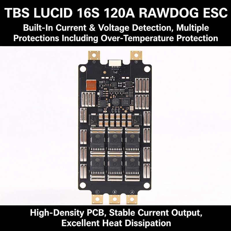 TBS LUCID 16S 120A ESC RAWDOG, - Drone Battery High Voltage avis et prix
